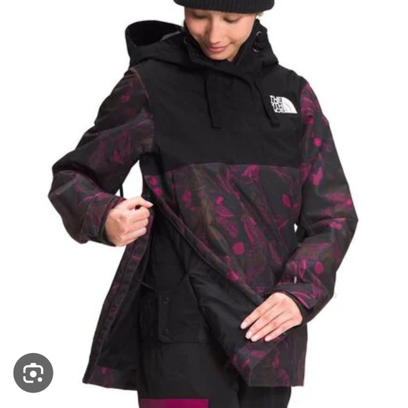 The North Face Tanager Womens Anorak Jacket 
Roxbury Pink Halftone Floral Print - Picture 3 of 6
